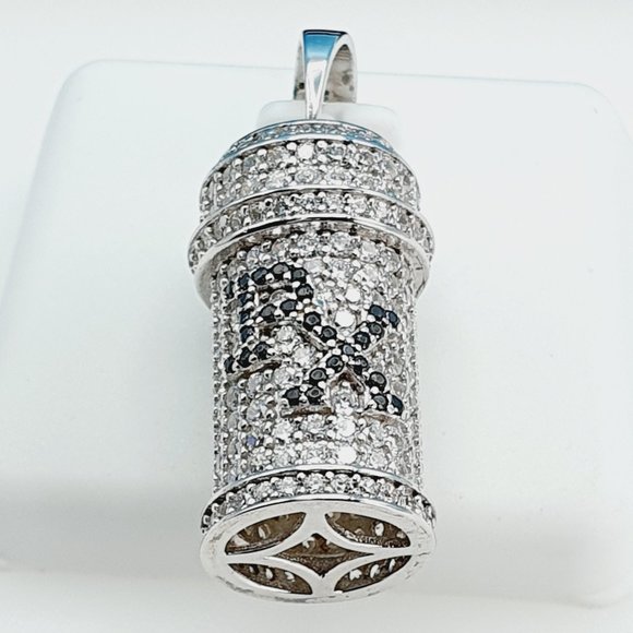 "925 Sterling Silver Cubic Zircon Pendant, UU1P7A7111 - Picture 4 of 11